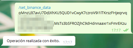set binance data ok